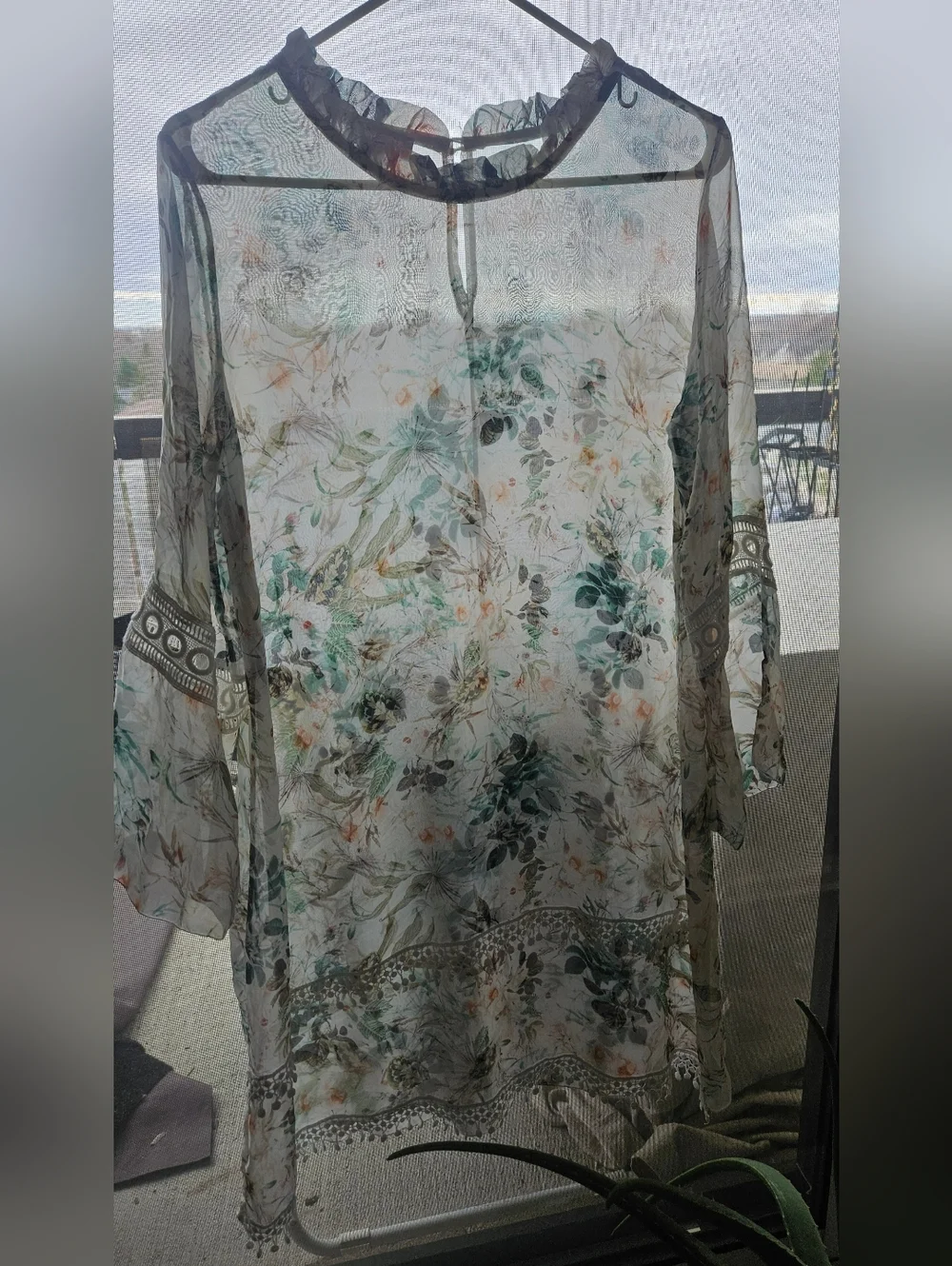 Bellambra, Made In Italy, Silk Floral Fringe Dress, Medium, 21ptp - Picture 2 of 10